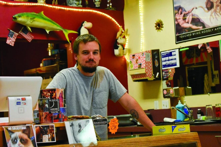 Joey Bauer works at the Darkside Cinema, which took second in the best of movie theater category. 