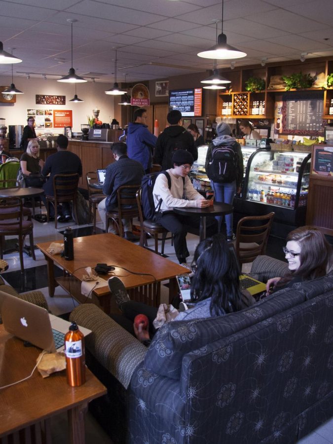 JavaStop is located on the second floor of the Memorial Union with a second location in the Valley Library called Java II.