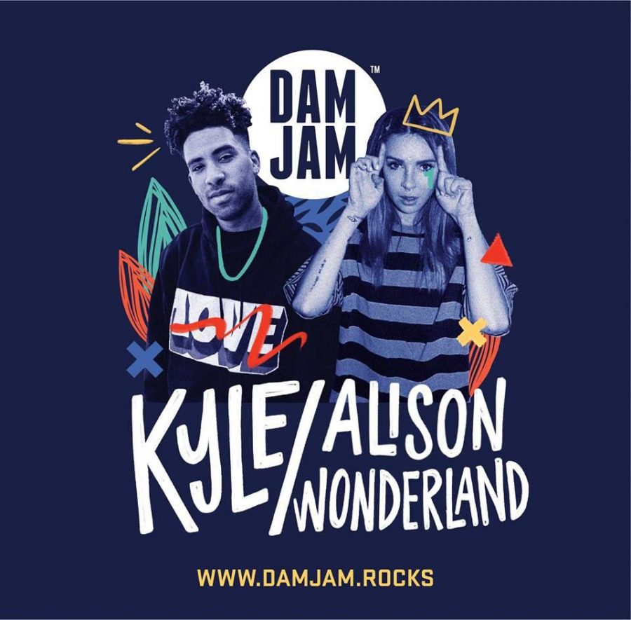 DAM JAM 2018 with feature artists KYLE and Alison Wonderland.