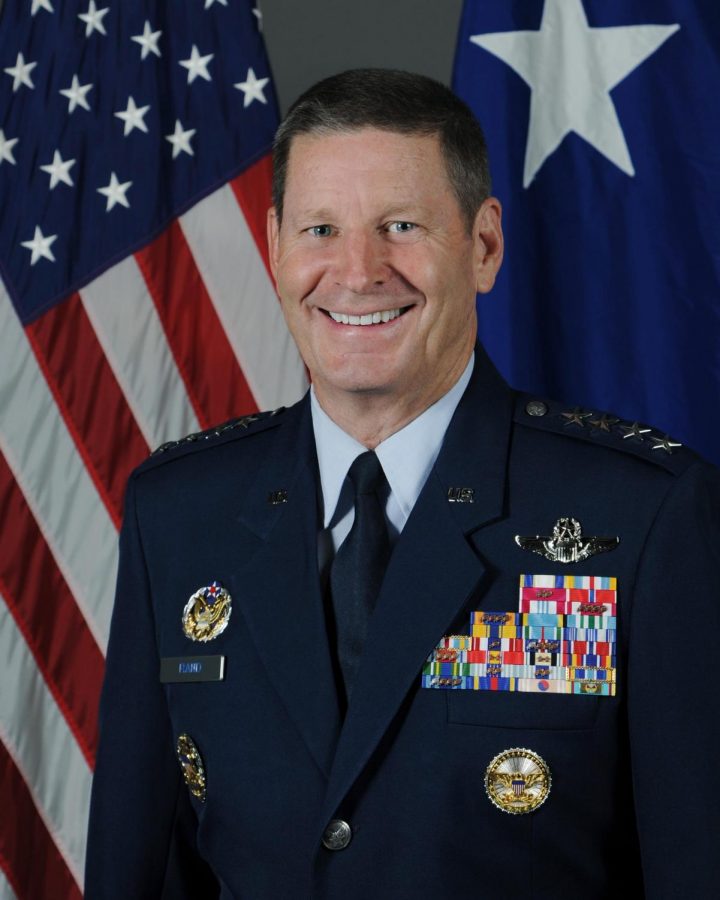 Four-star General Robin Rand will speak at the Air Force ROTC Dining Out event May 19, beginning at 10:15 a.m.