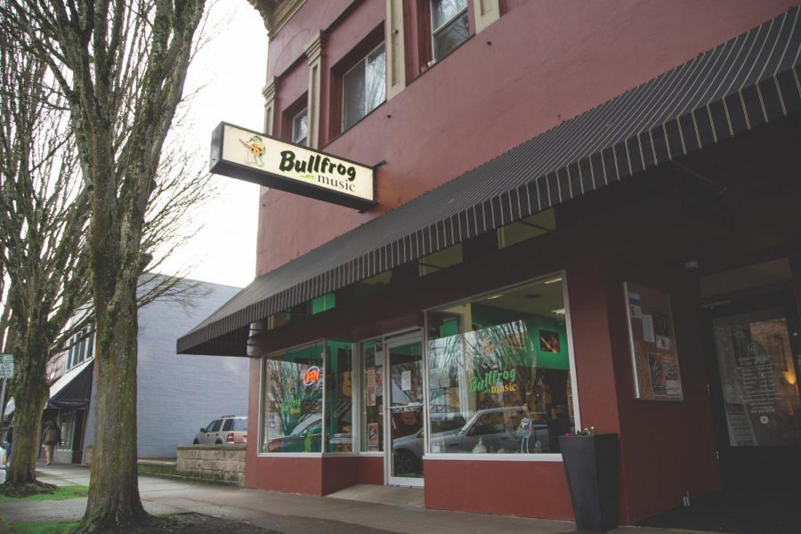 Bullfrog is located on the corner of Second Street and Madison Avenue.