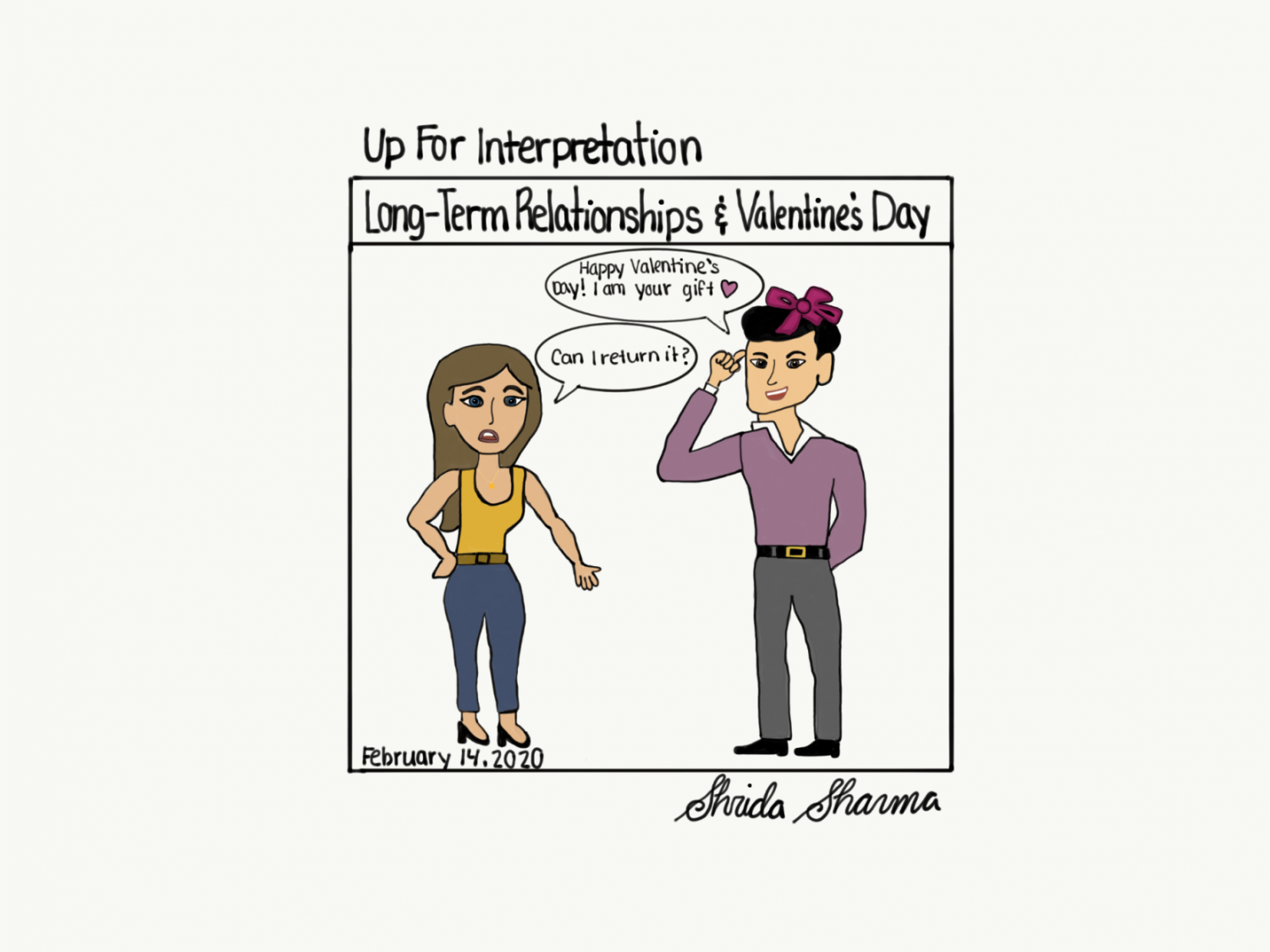 Up For Interpretation: Long-term Relationships on Valentines Day