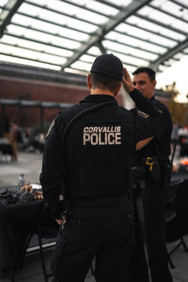 OSU is discussing the possibility of the Corvallis Police Department serving as a transitional law enforcement service provider, according to an email sent by President Edward Ray. Oregon State held four public safety listening sessions to gain input from the community regarding possible transitional and long-term campus law-enforcement service providers. 