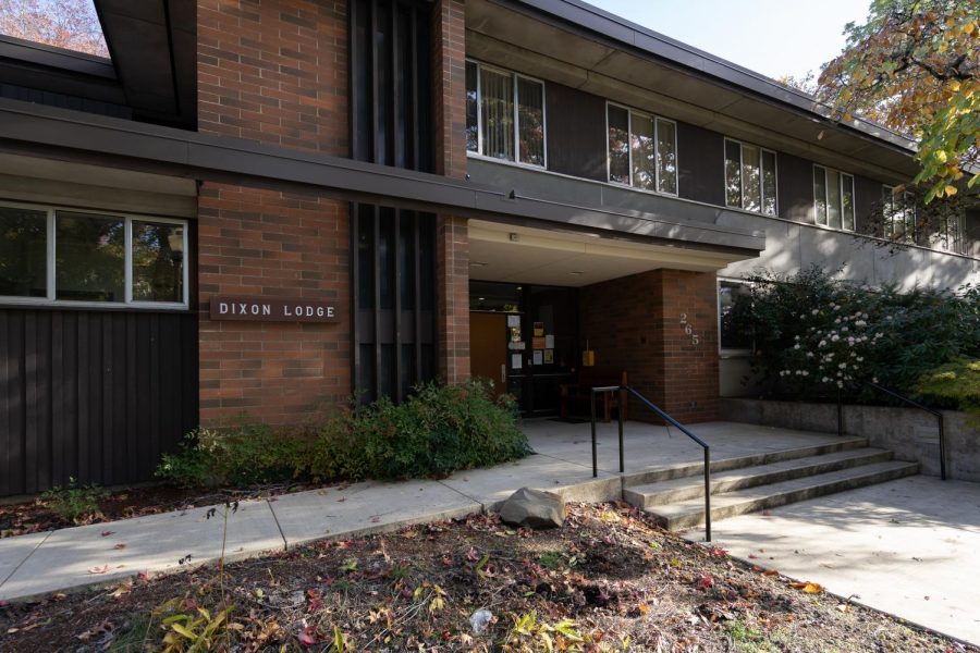 The Dixon Lodge houses the Collegiate Recovery Community on the OSU Corvallis campus. The CRC Clubhouse is located on the east side of Dixon Lodge and through the glass door labeled “Clubhouse.” 