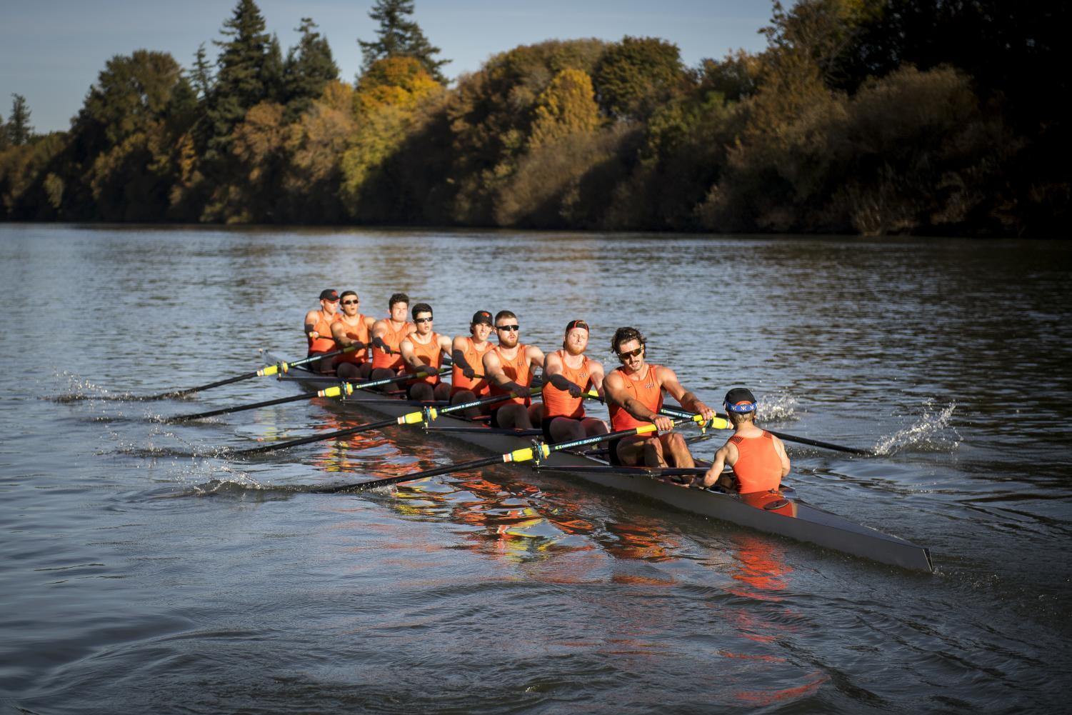 OSU Men's Rowing practices in Fall 2019 for their fall season. The team's spring season was cut short due to COVID-19. 