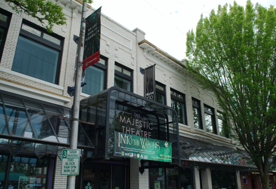 A file photo of the Majestic Theatre, located in downtown Corvallis, Ore., from July 2020. The Majestic is currently at risk of downsizing and is asking the community for assistance. 
