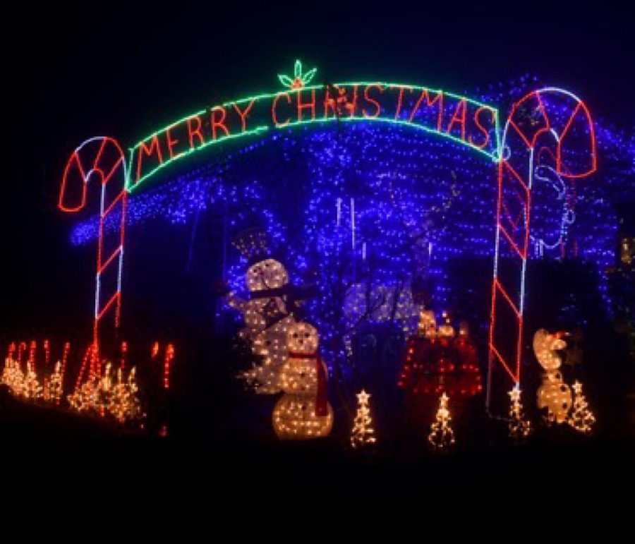 Christmas+lights+glow+bright+in+downtown+Corvallis+on+Dec.+23%2C+2020.%C2%A0%C2%A0