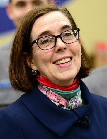 Oregon Governor Kate Brown poses for a photo on March 9, 2017, in Bend, Ore.