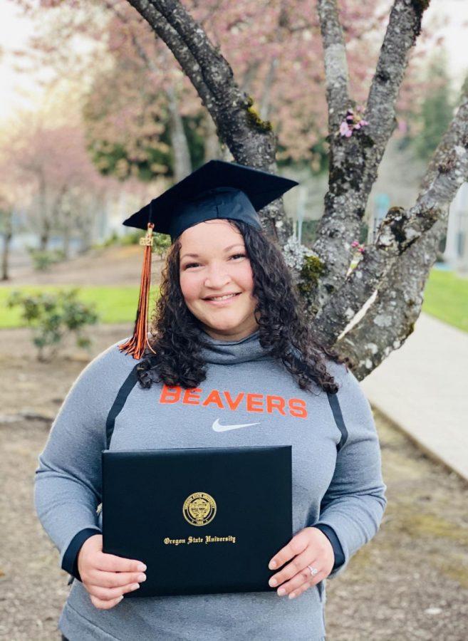 Kristina Tucker graduated with a 3.98 GPA through OSU’s Ecampus and will be continuing her education in an Applied Psychology Ph.D. program. Tucker is among many Oregon State University students who have received the summa cum laude honor.