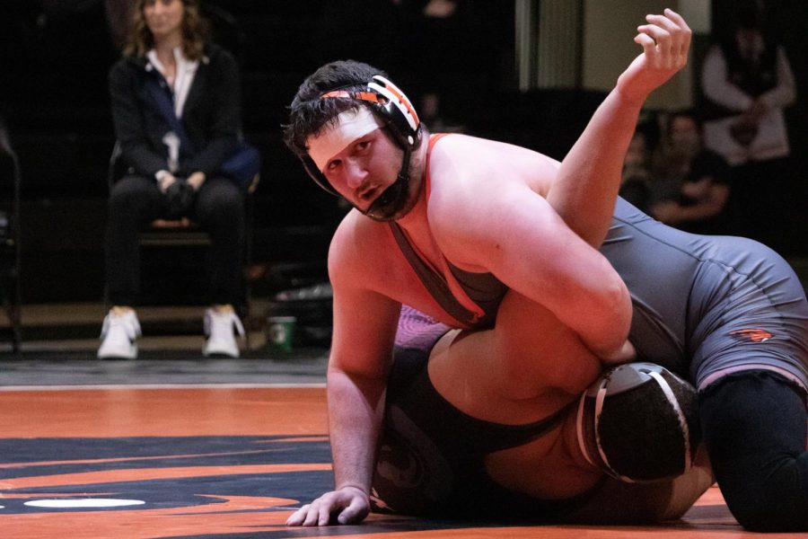 A photo gallery from this weekend in Oregon State sports. The Oregon State wrestling team got their first PAC-12 win of the season, defeating the University of Little Rock, Arkansas Trojans by a score of 34-0 on Jan. 14, 2022 in Corvallis, Ore. 