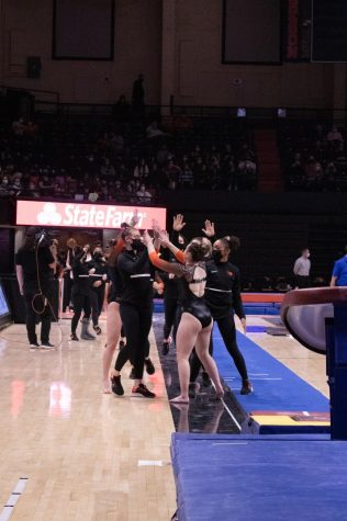 OSU gymnasts win their first tri-meet of the season
