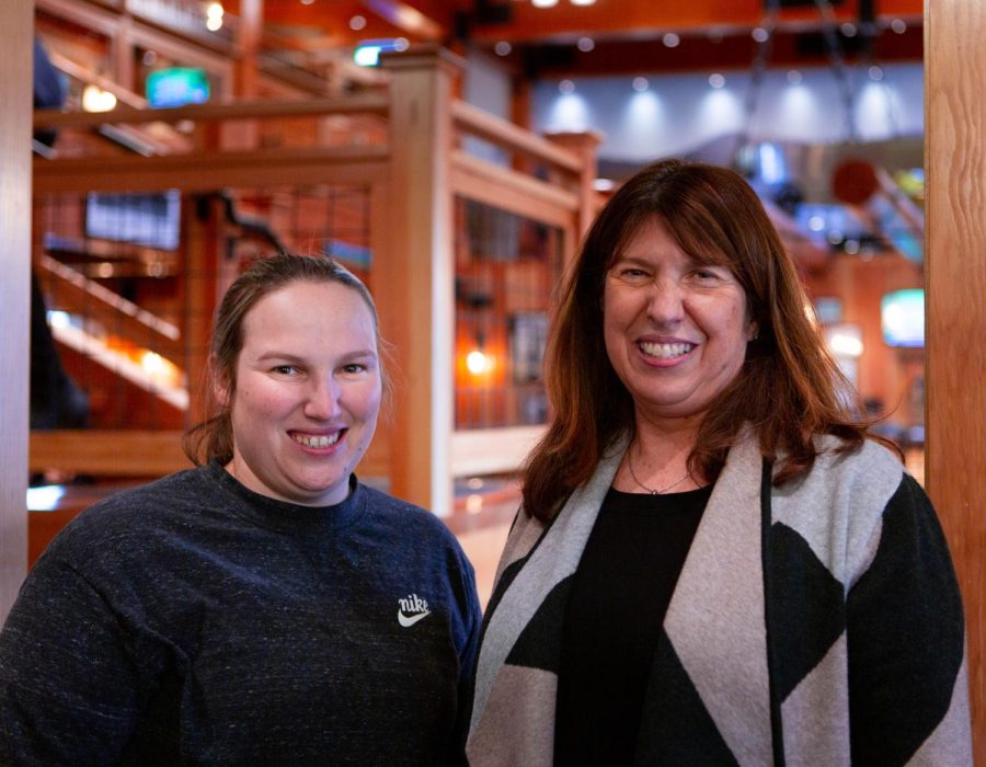 Natalie Payne (left) and Amy Nystrom, the manager and owner of Long Timber Brewing Company located at 180 N. Fifth St. in Monroe, Ore. They took part in the Corvallis Culinary Month last year and were planning on taking part again this year, especially since they have seen patronage dip since the holidays. 