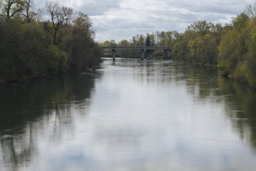 A view of the Willamette River from the Van Buren Bridge in Corvallis, Ore. on April 2. A deceased body was pulled from the river on March 31 and recently identified on April 8 as James Ernest Donat. 