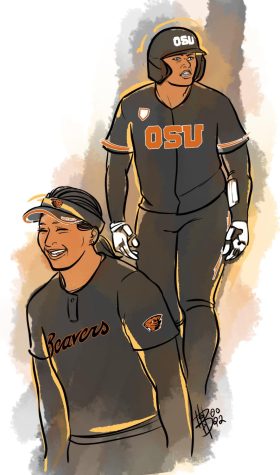 Oregon State University Women’s Softball players Mariah Mazon (left) and Frankie Hammoude have both been named All-Americans by Softball America. While Mazon made the All-America
First Team, Hammoude made Third Team