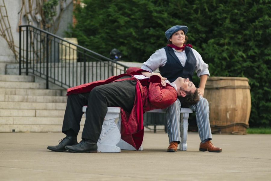 Actors began dress rehearsals for “Bard in the Quad” in front of the Memorial Union at Oregon State University in Corvallis, Ore. on July 31. “Bard in the Quad” began in 2006 and its mission is to present innovative, quality outdoor Shakespeare productions to the OSU campus.