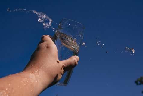 A photo illustration of water splashing out of a cup on August 4, 2022 in Corvallis, Ore. A recent review by the online community Environmental Workgroup revealed four contaminants, including Hexavalent Chromium, in the Corvallis water supply that exceed recommended guidelines.
