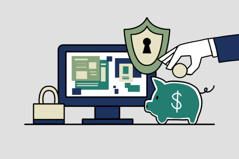 A $4.8 Million donation to OSUs Cybersecurity program was made to help students continue to earn degrees in the field. This illustration depicts funding for protection on computers and sensitive information. 