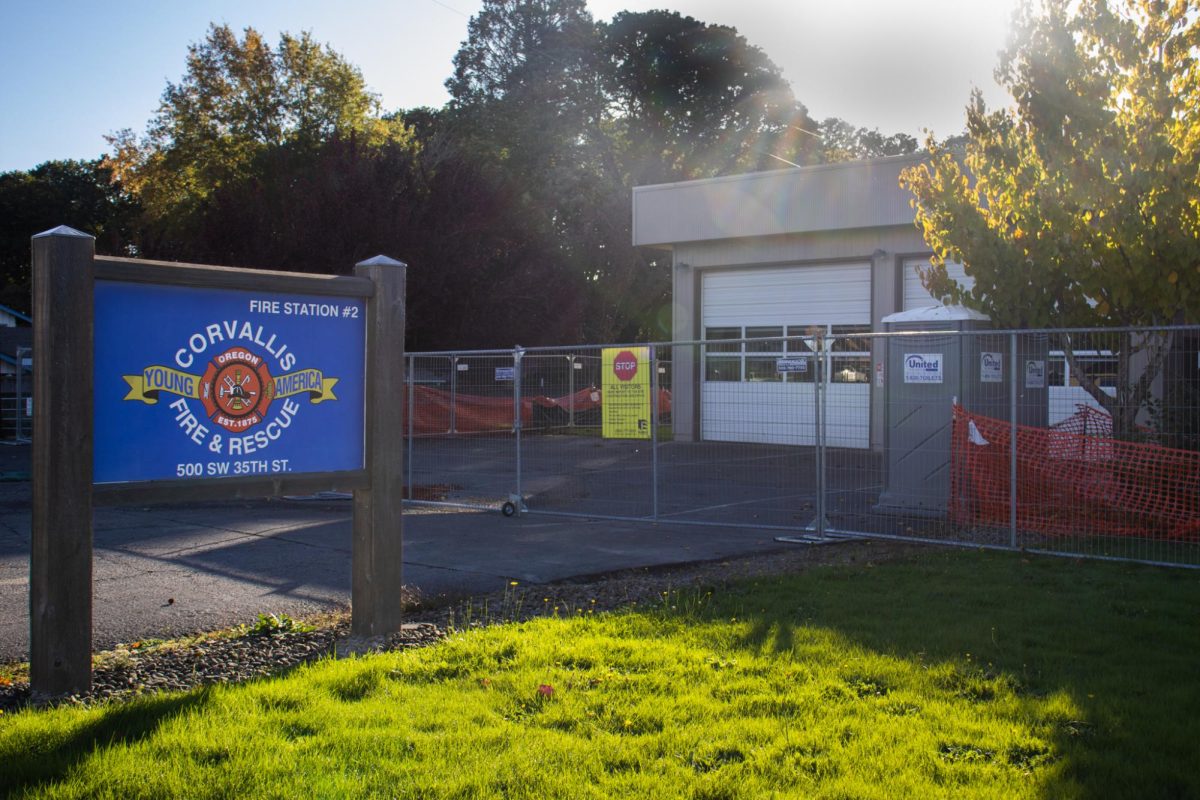 The ‘Corvallis Fire Department Station #2’ located in Corvallis Oregon on Oct 17th. Currently in the process of being remodeled. 
