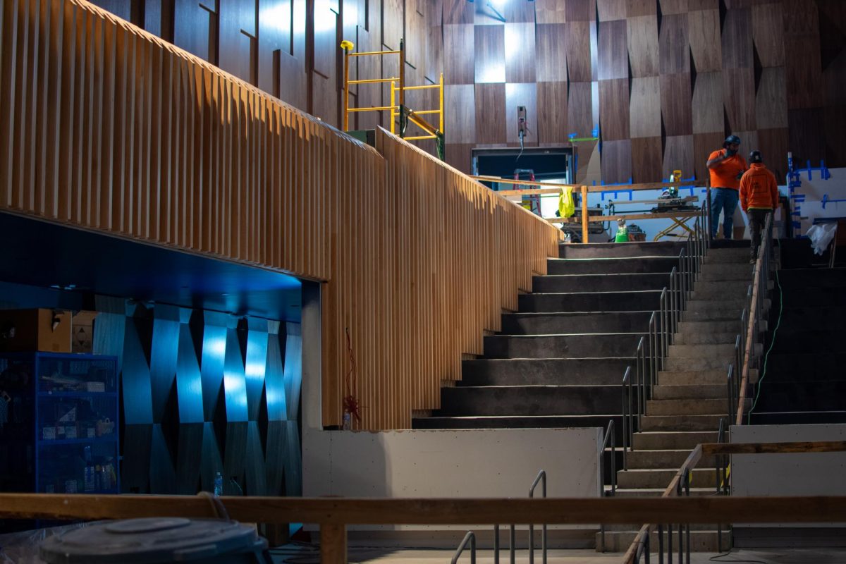 The Lynne Hallstrom Detrick Concert Hall is under construction in the Patricia Valian Reser Center for the Creative Arts on Friday, November 3, 2023. The Patricia Valian Reser Center for the Creative Arts represents Oregon State University’s first building dedicated to the arts.