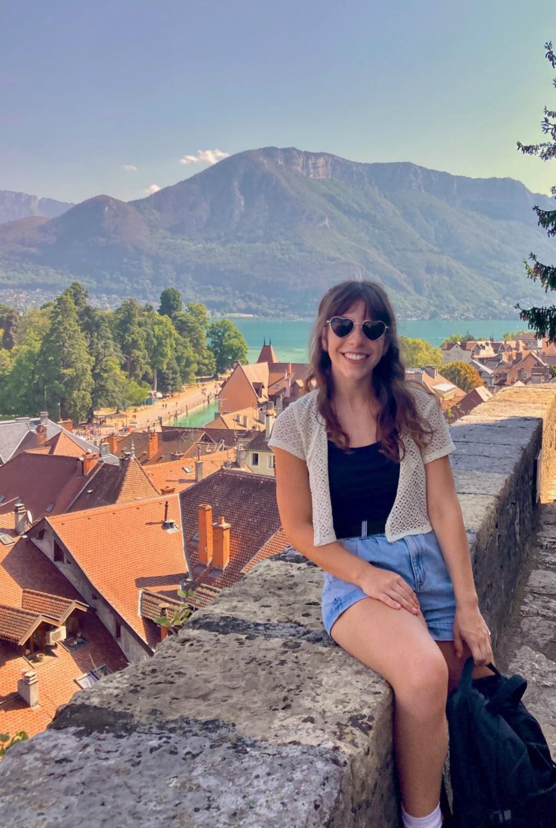 Kera Nelson photographed in France during her study abroad trip.