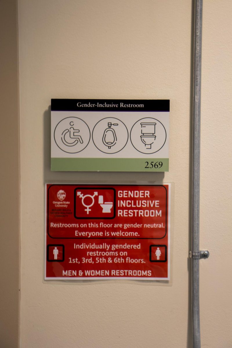 A+gender+inclusive+bathroom+on+the+second+floor+of+the+Valley+Library+at+Oregon+State+University+on+March+12%2C+2024.+%0A