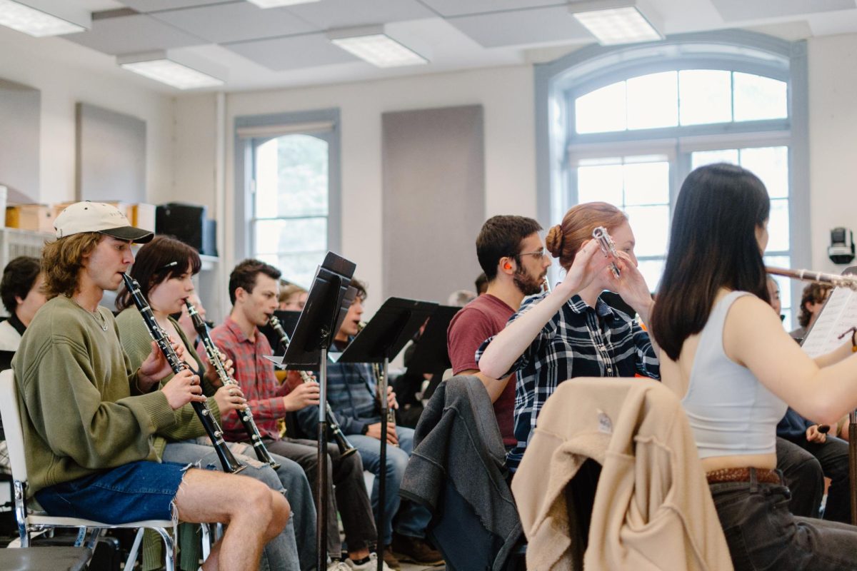 The Wind Ensemble practices Star Wars for their upcoming space-themed performances for the Oregon State University Band Pops Concert at Community Hall on May 21, 2024. 