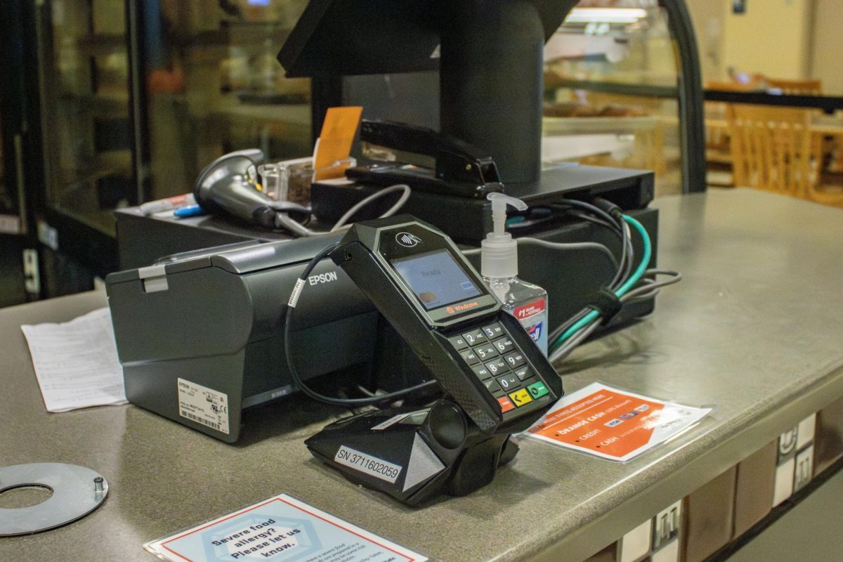 Students purchase food at Calabaloo's Gourmet Burgers in McNary Dining Hall at Oregon State University on Oct. 1.