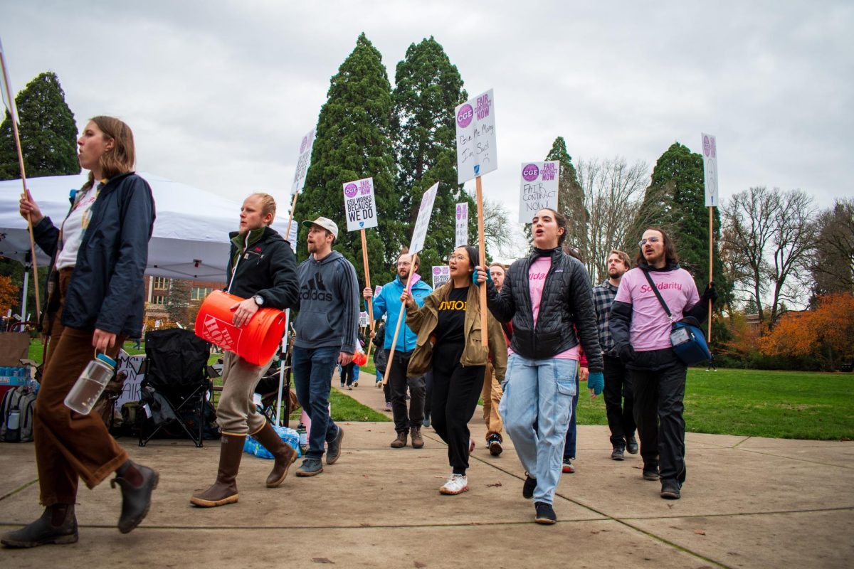 The Coalition of Graduate Employees strikes on Tuesday, Nov. 12, after negotiations with Oregon State University did not meet expectations.
