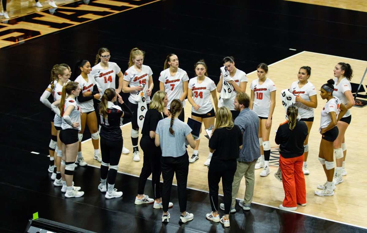 Beavers Volleyball bids farewell to WCC in California road trip