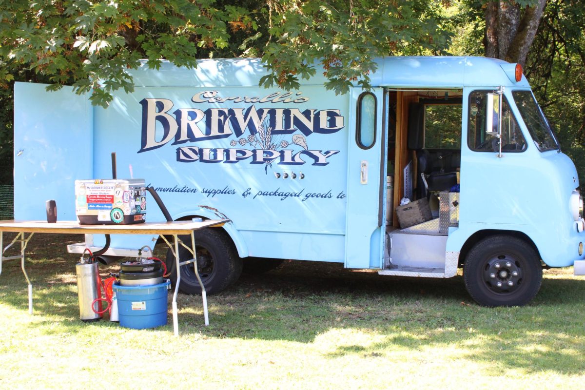 A Corvallis Brewing Supply truck representing the now-closed Corvallis Brewing Supply company at the 18th annual Septembeerfest on Sept. 13, in Avery Park. All of the breweries at the festival are Oregon-based.