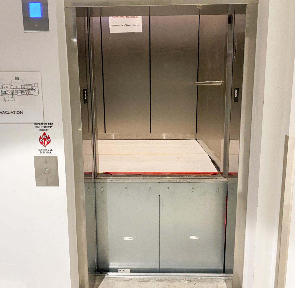 The Fairbanks Hall elevator stuck on the basement level Oct. 20. Leo Ma, an Oregon State student, was stuck for over an hour while the Department of Public Safety tried to get him out.