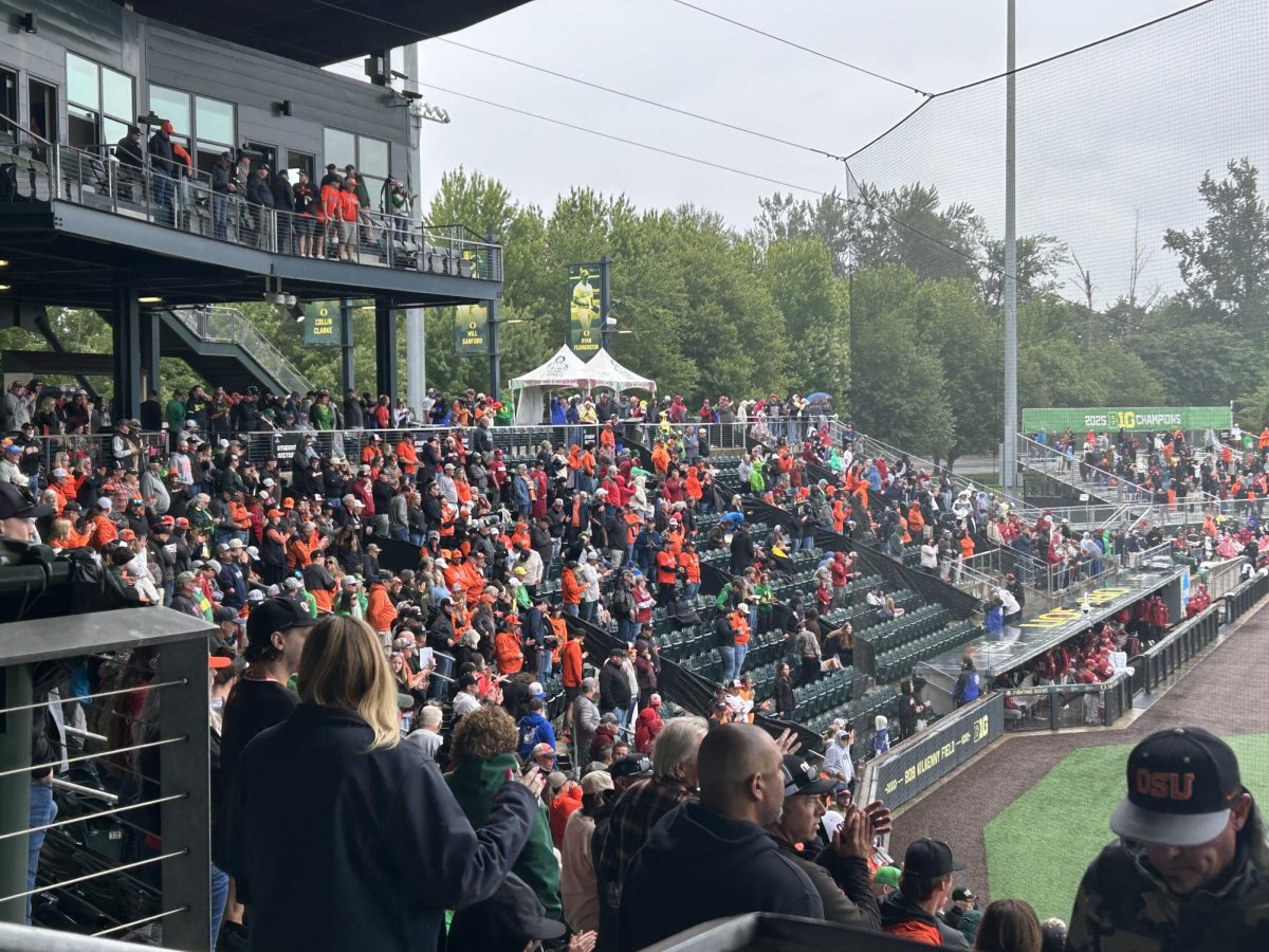 Beaver Nation showed up in PK Park in Eugene, Oregon. The Oregon State Beavers lost, 2-3, to the Washington State Cougars in game one of the Eugene Regional. 
