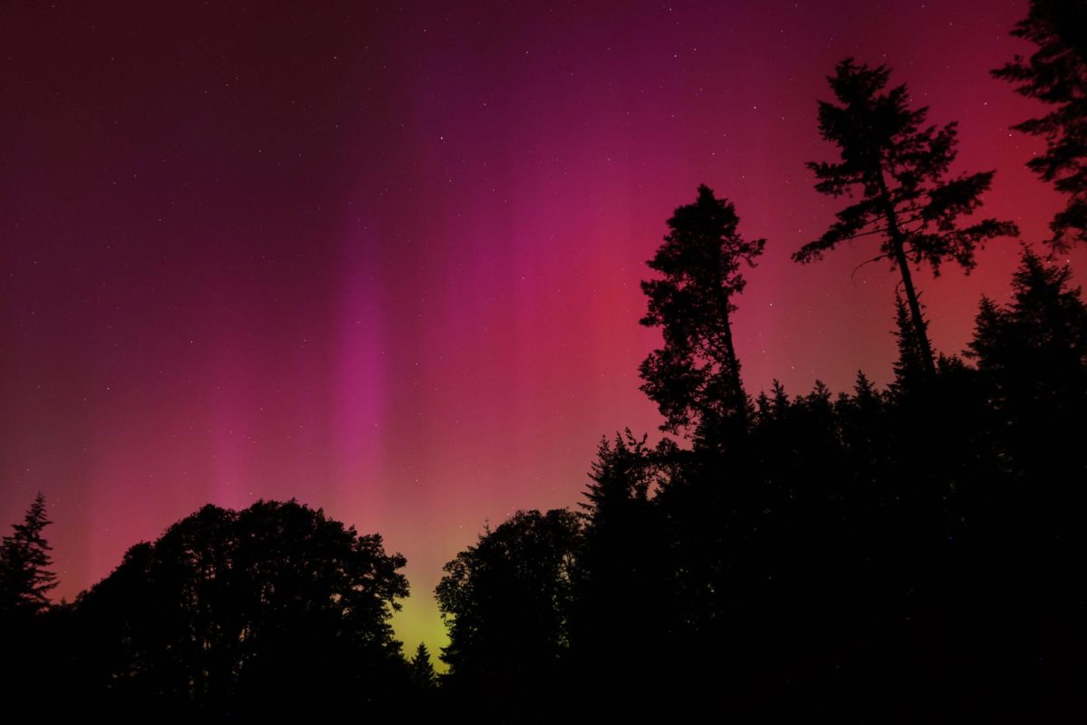 The northern lights seen from Corvallis.