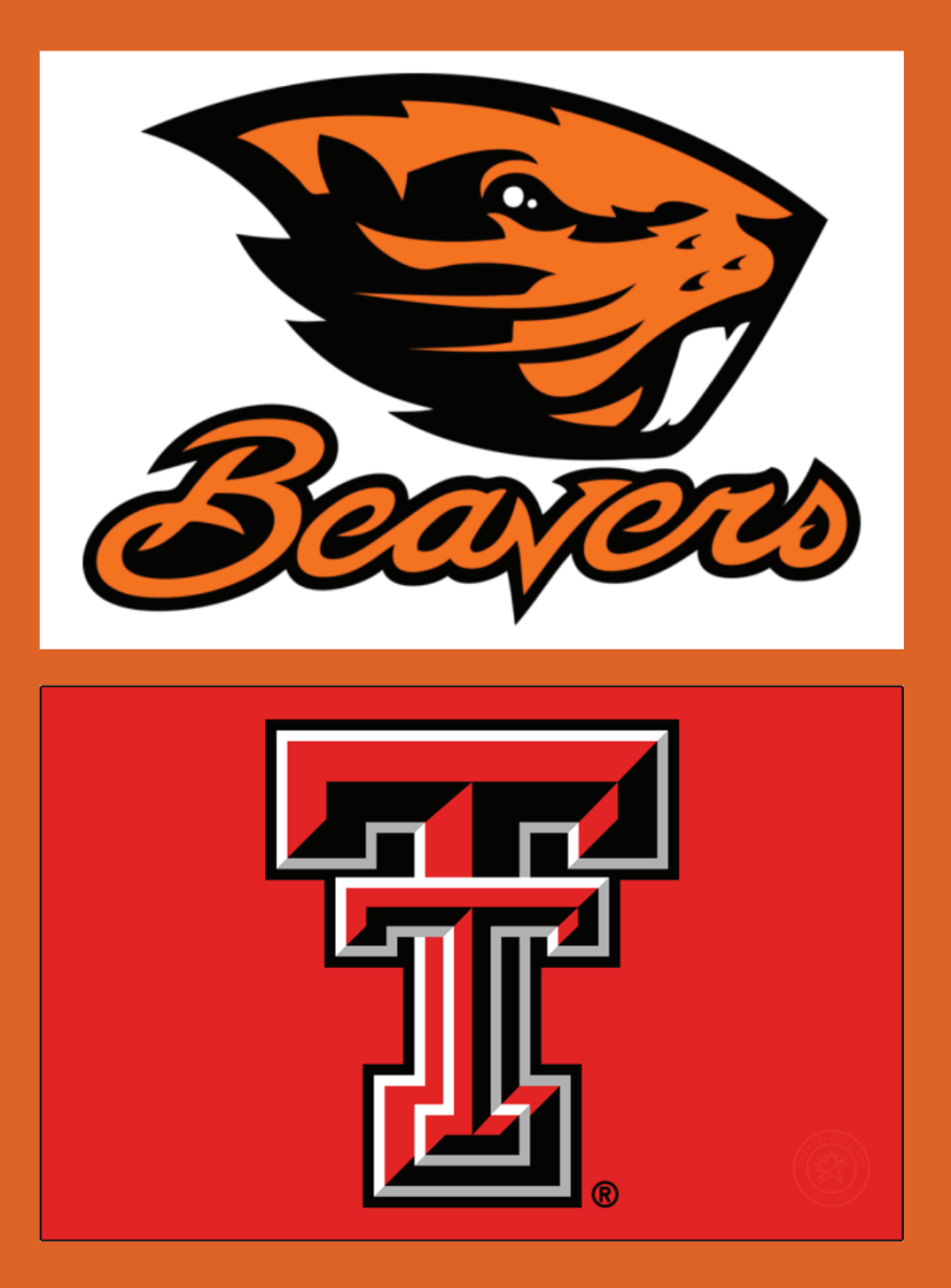 Oregon State and Texas Tech logos.