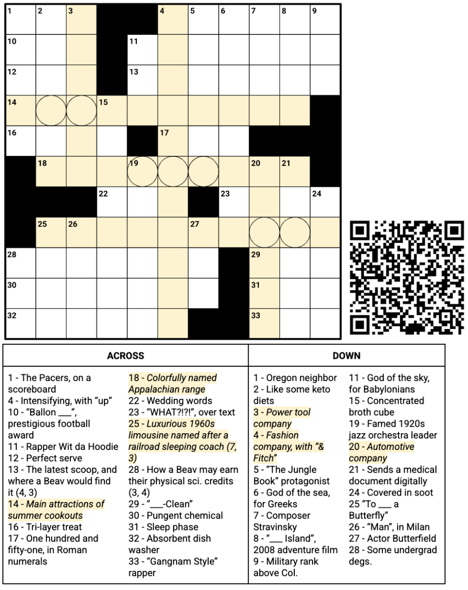 July crossword puzzle