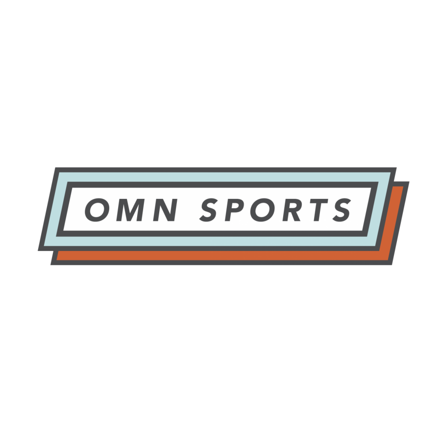 Decorative logo reading "OMN Sports"